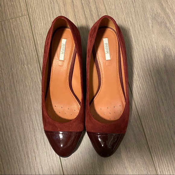 GEOX Respira, wedge heels, ruby red - Picture 2 of 4